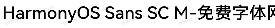 HarmonyOS Sans SC M字体转换